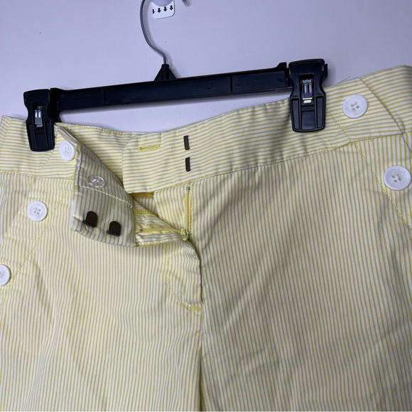 LOFT Yellow High Waist Tailored Shorts - Picture 3 of 6